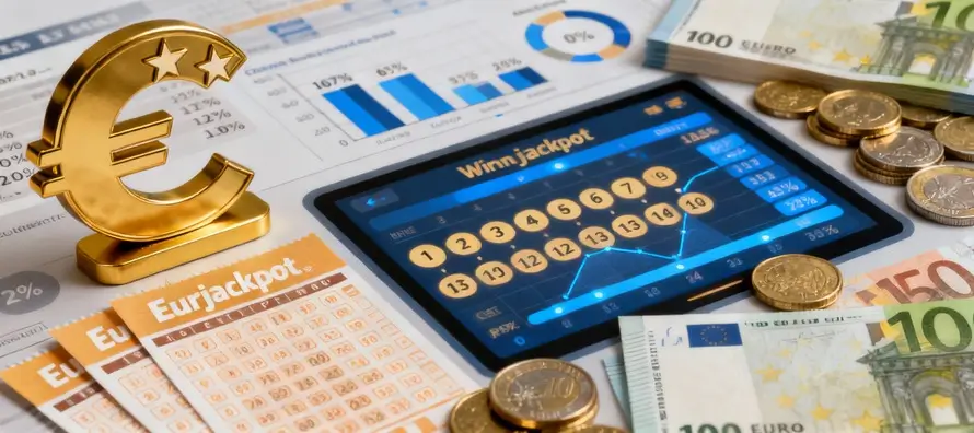 Eurojackpot kuponki ja eurokuva