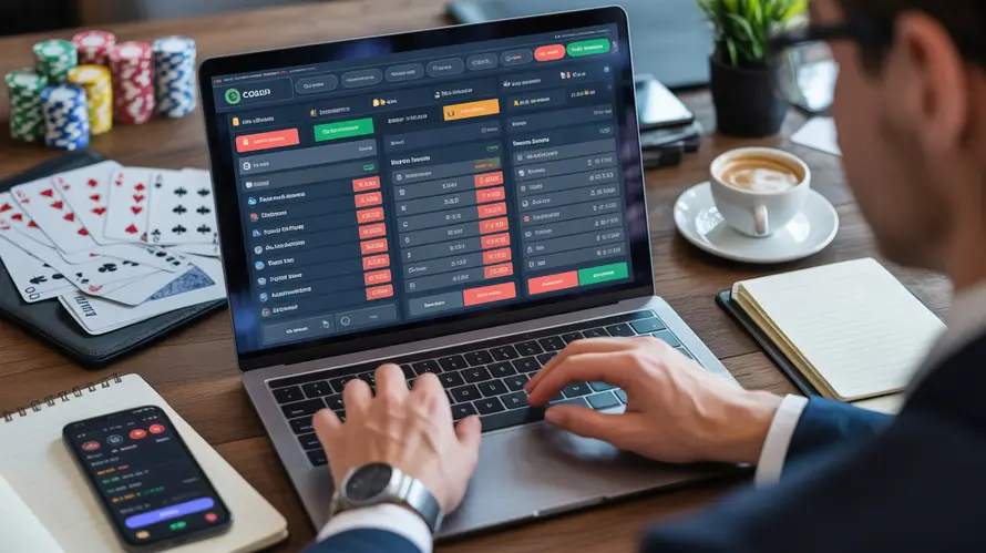 Bonusvertailija tietokoneen ääressä